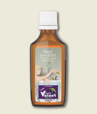 flacon base pour bain, dilué les huiles essentielles du Dr. valnet
