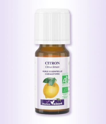 flacon 10 ml d'huile essentielle de citron du Dr. valnet