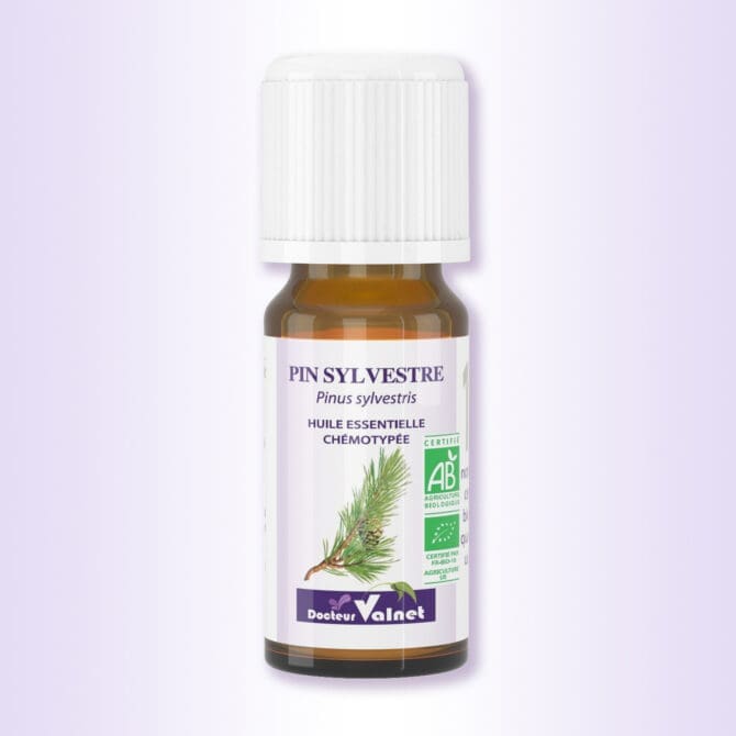 Flacon de 10 ml d'huile essentielle de Pin sylvestre du docteur valnet