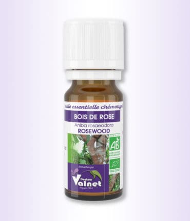 flacon 10 ml d'huile essentielle de bois de rose du Dr. Valnet