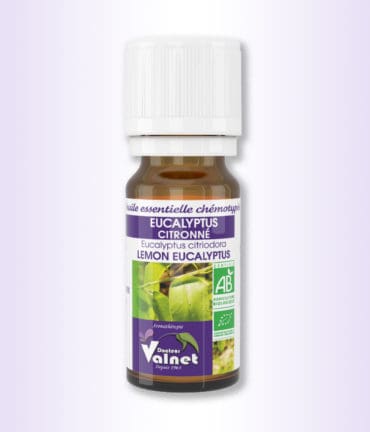 flacon 10 ml d''huile essentielle d'eucalyptus citronnée du dr. Valnet