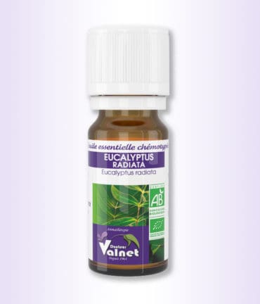 flacon 10 ml d'huile essentielle d'eucalyptus radiata du Dr. valnet