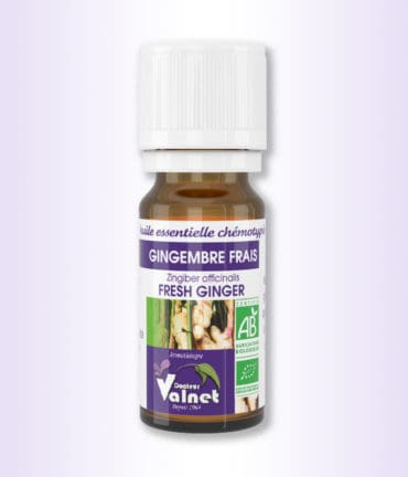 flacon 10 ml d'huile essentielle gingembre frais du Dr. valnet