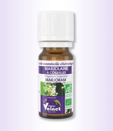 flacon 10 ml d'huile essentielle de marjolaine à coquilles du Dr. valnet