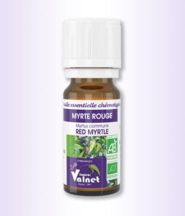 flacon de 10 ml d'huile essentielle de Myrte rouge du docteur valnet