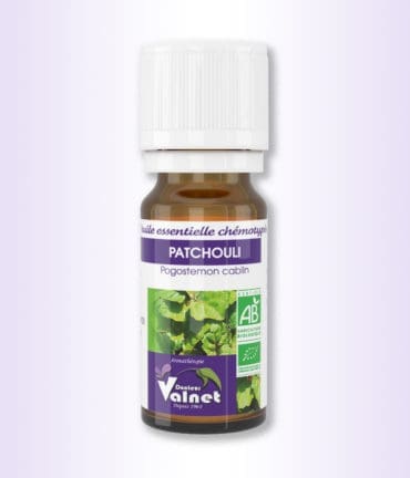 Flacon de 10 ml d'huile essentielle de Patchouli du docteur valnet