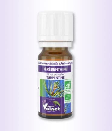 Flacon de 10 ml d'huile essentielle de Térébanthine du Docteur Valnet