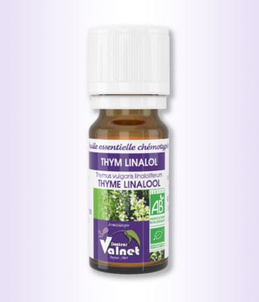 Flacon de 10 ml d'huile essentielle de Thym linalol du Docteur Valnet