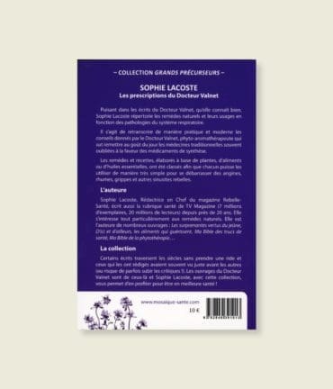 livre Infections respiratoires, les prescriptions du Docteur Valnet.