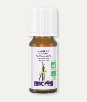 Flacon de 10 ml extrait pur chémotypé de Vanille bourbon du Docteur Valnet